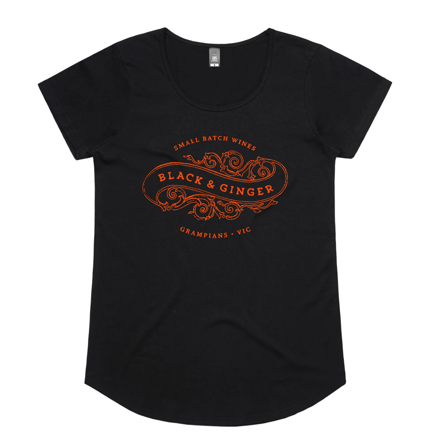 Black & Ginger Fitted T-Shirt