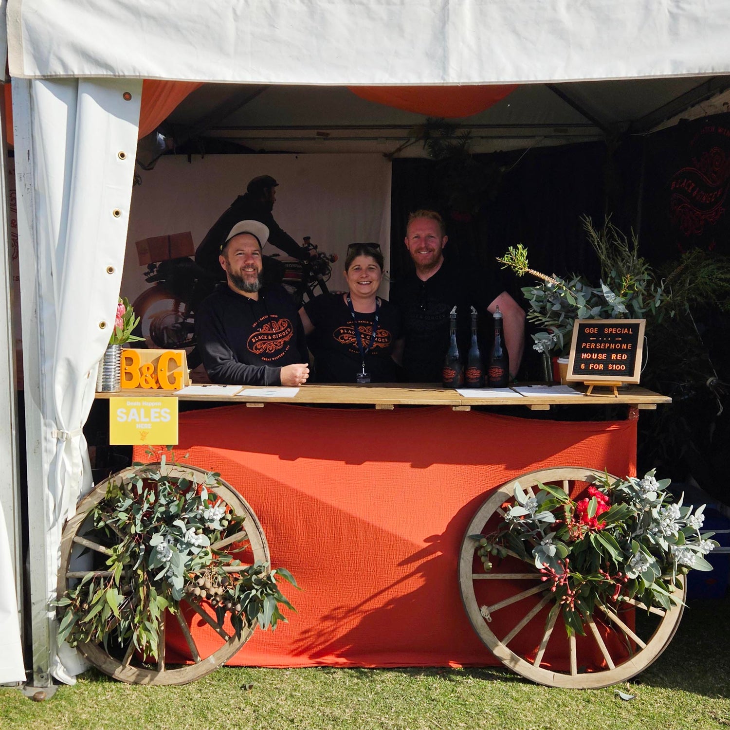 Hadyn Lucy and Darcy at the Grampians Grape Escape